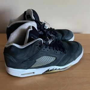 2013 Nike Air Jordan 5 Retro Oreo Men 136027-035 Black White Sneakers Sz 10